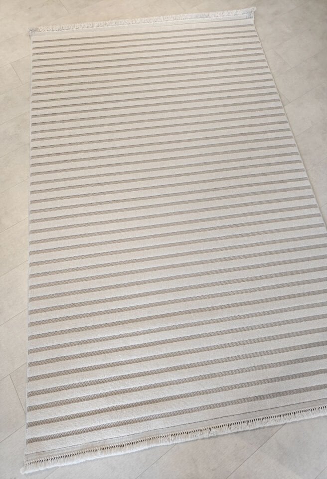 Polo Dalga Desenli Gri Antrasit Modern Salon Halısı - PL5004