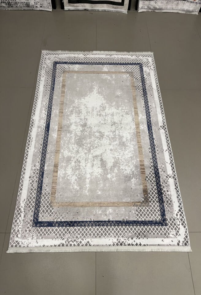 Modern Dekoratif Kaymaz Pamuk Taban Bambu Kilim – 4 Mevsim Kullanıma Uygun