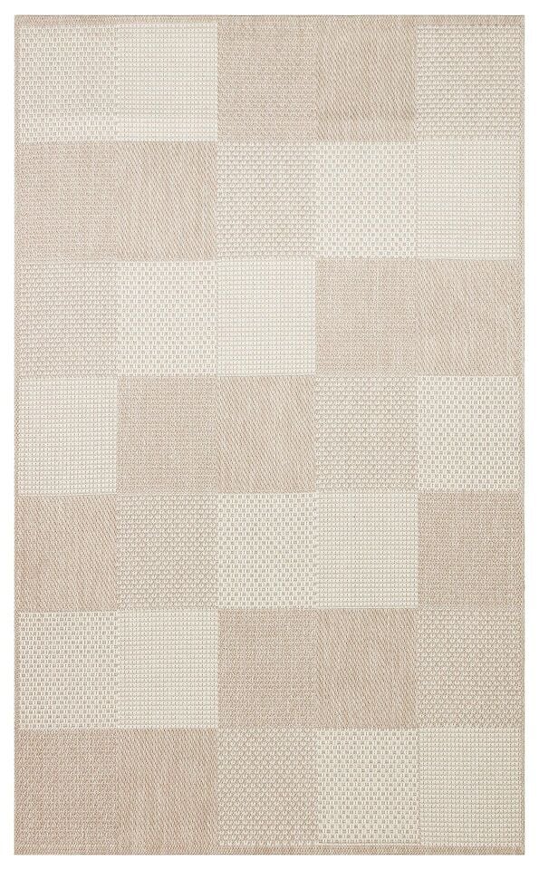 Mono 01 Bej Modern Kaymaz Tabanlı Dekoratif Sisal Halı