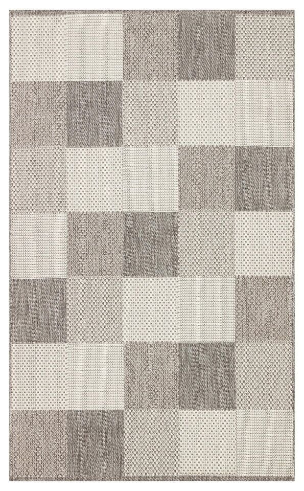 Mono 01 Gri Modern Kaymaz Tabanlı Dekoratif Sisal Halı