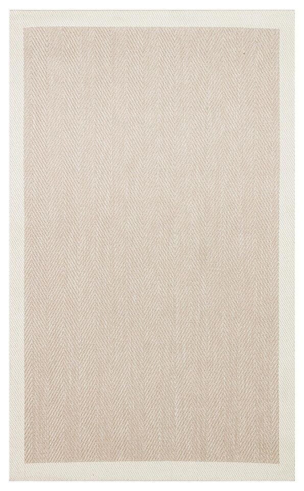 Mono 02 Bej Modern Kaymaz Tabanlı Dekoratif Sisal Halı