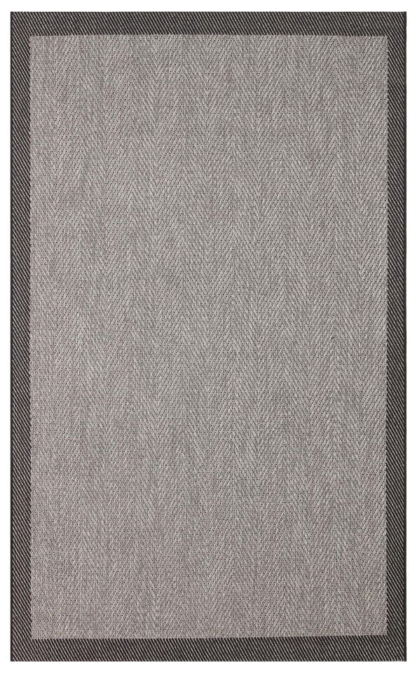 Mono 02 Antrasit Gri Modern Kaymaz Tabanlı Dekoratif Sisal Halı