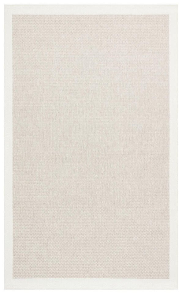 Mono 05 Bej Krem Modern Kaymaz Tabanlı Dekoratif Sisal Halı