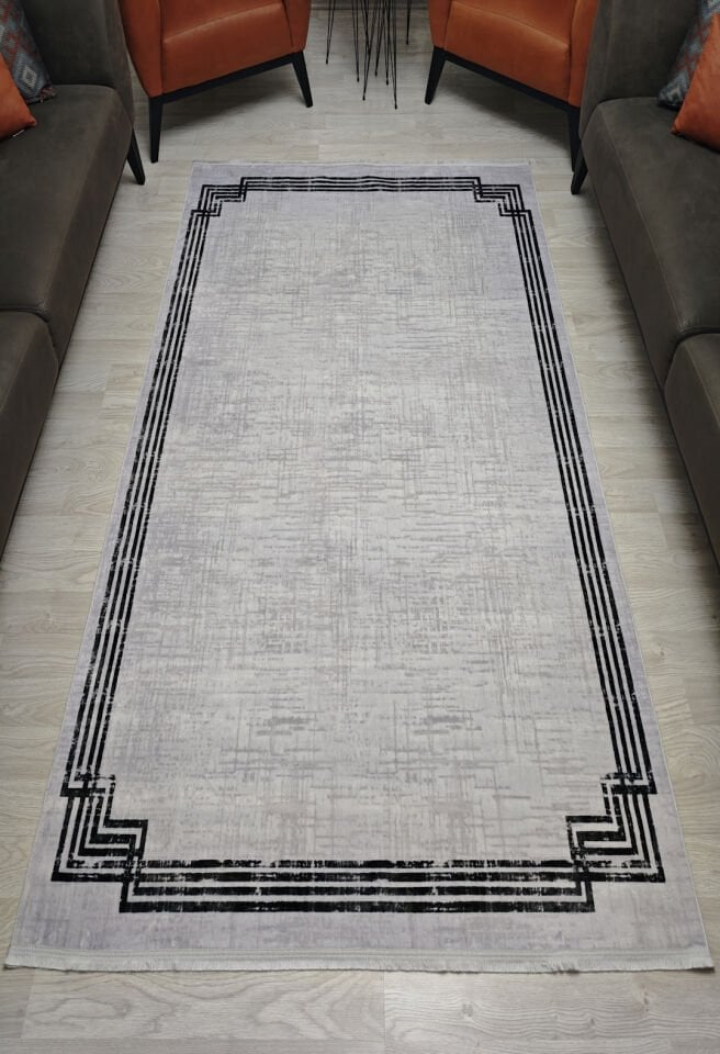Modern Dekoratif Kaymaz Pamuk Taban Bambu Kilim – 4 Mevsim Kullanıma Uygun